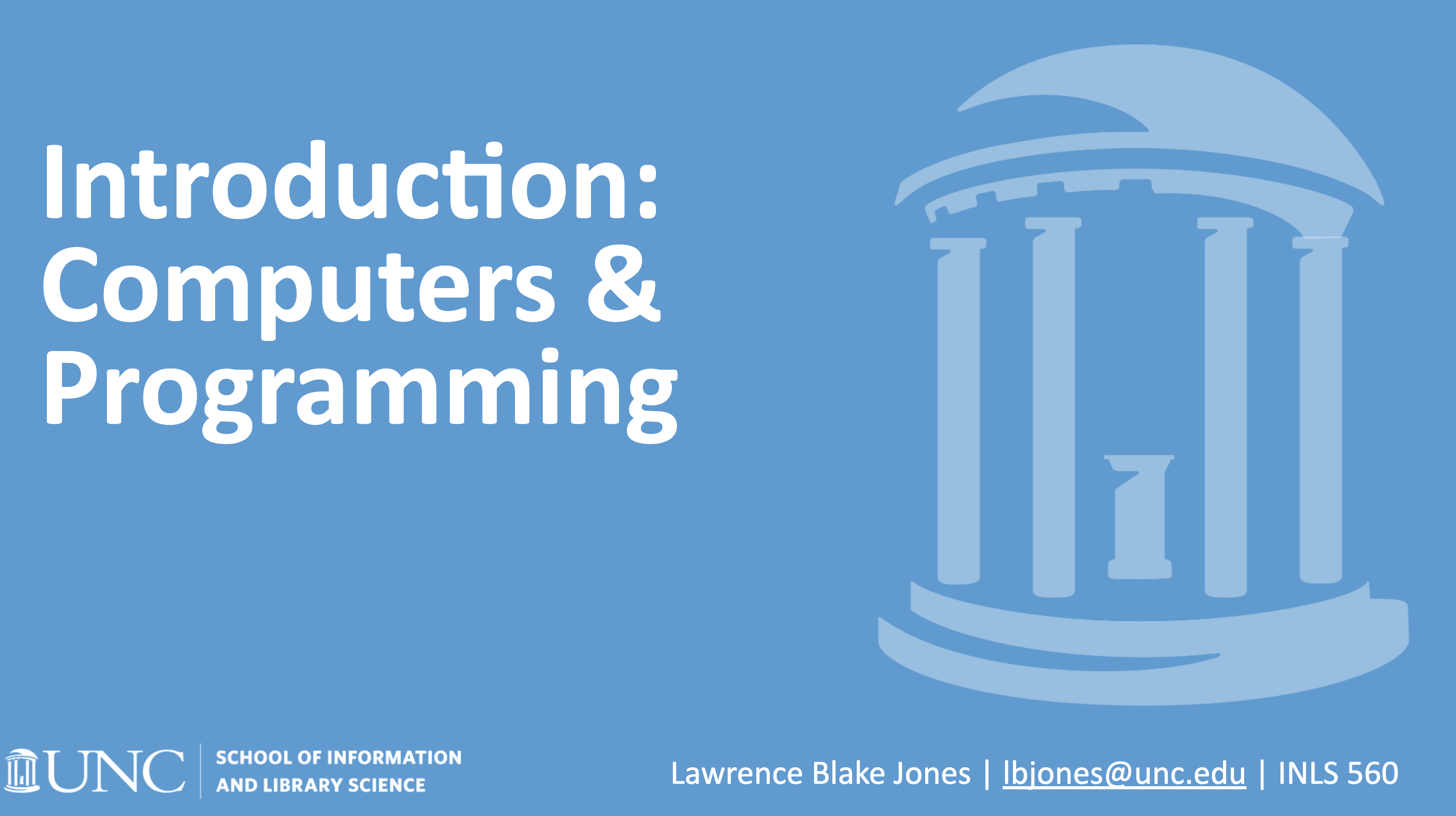 intro to computers programming